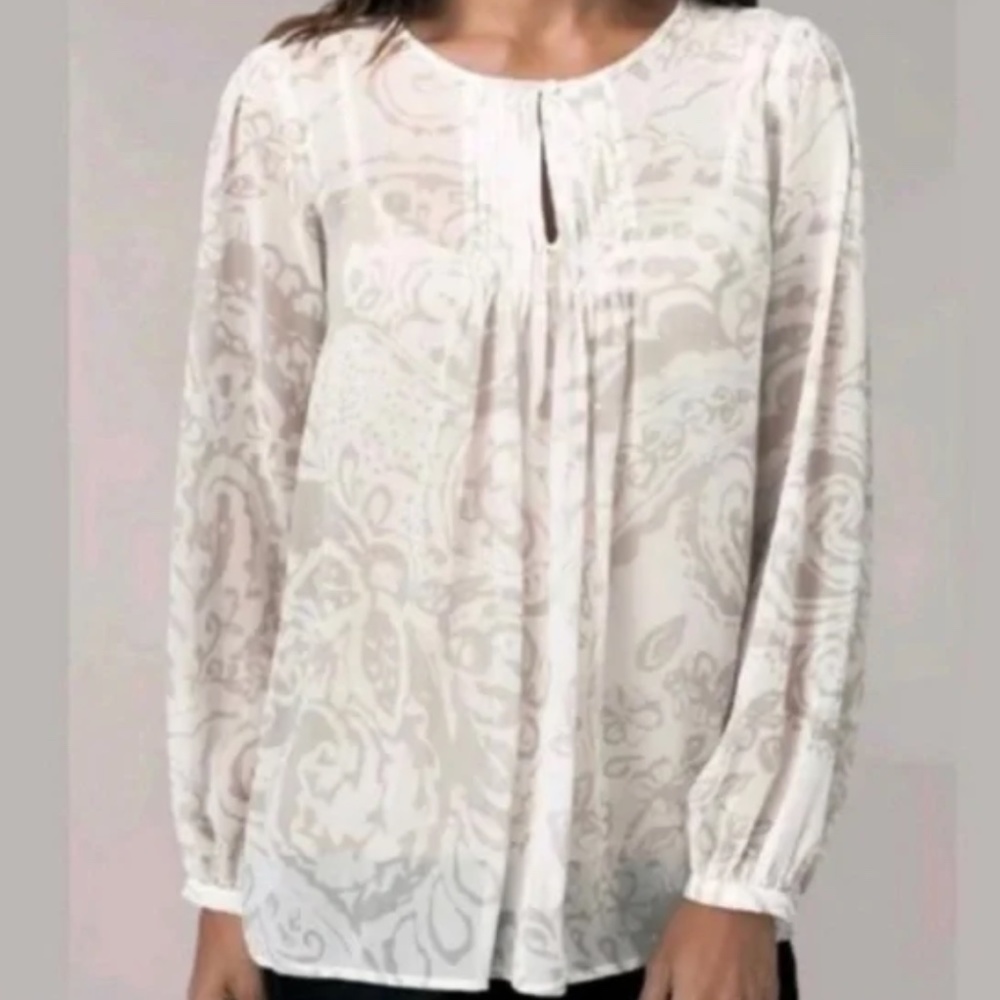 Cabi Pleated Peasant Blouse 2011
